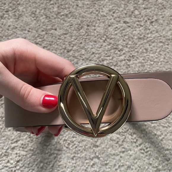 New Valentino Dusty Pink Belt Size Small - Picture 2 of 5